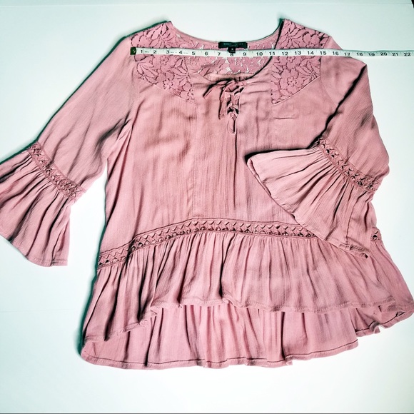 Pink Romeo & Juliet Peasant Blouse.            280 - Picture 5 of 6